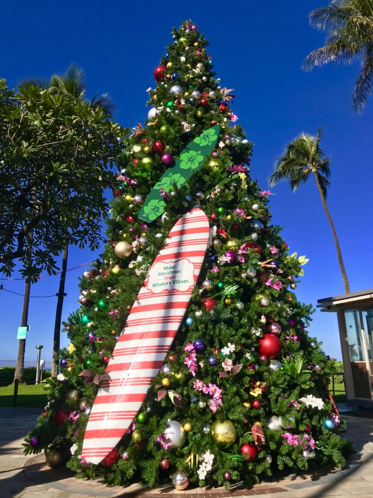 Christmas In Maui 2022 Whalers Village Christmas Tree - Kaanapali Resort